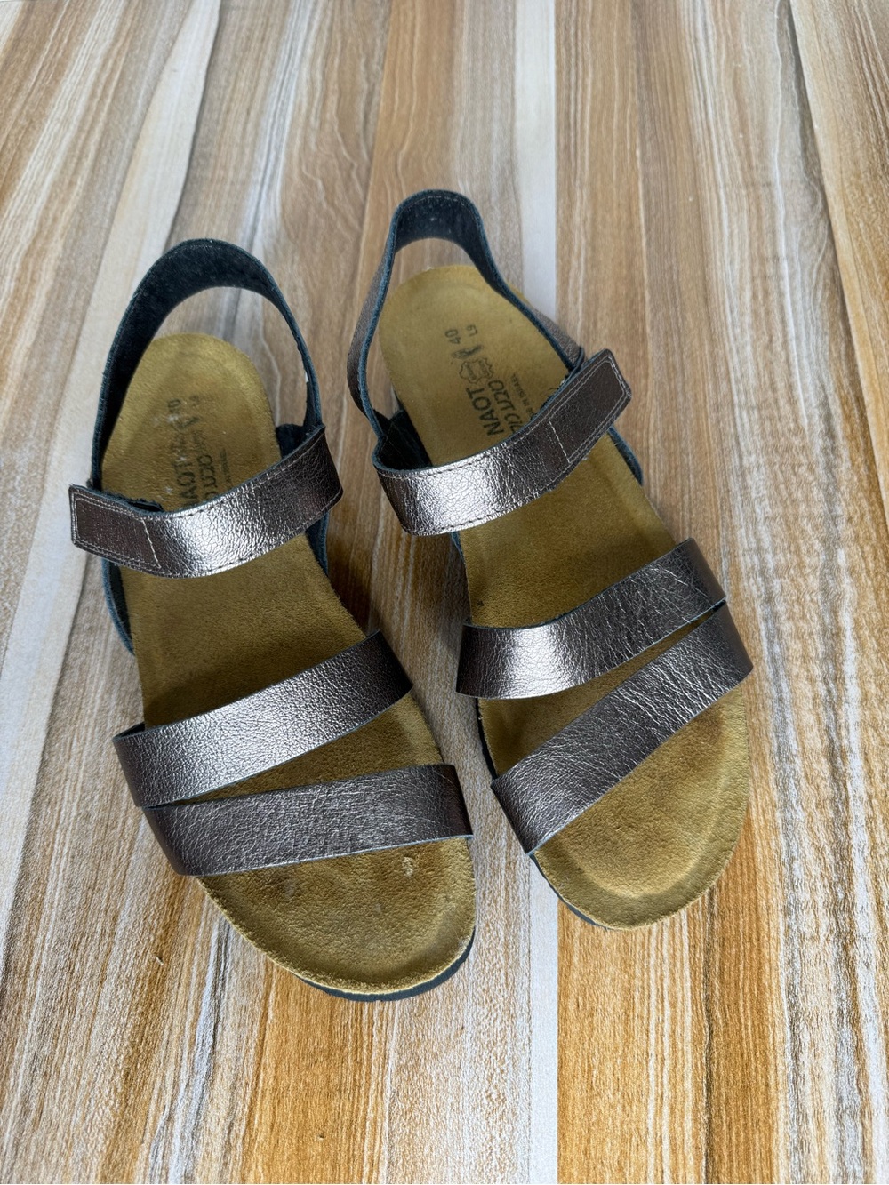 Naot Kayla Sandals Womens Size 40 US 9 Radiant Copper Leather Adjustable Strap